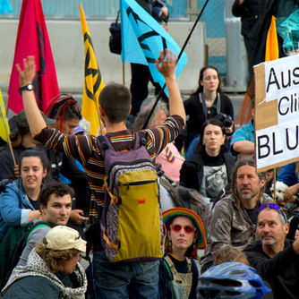 Protesters in Australia
