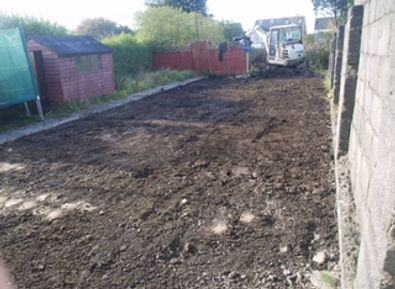 Stage 1 Clearing the garden reveals that