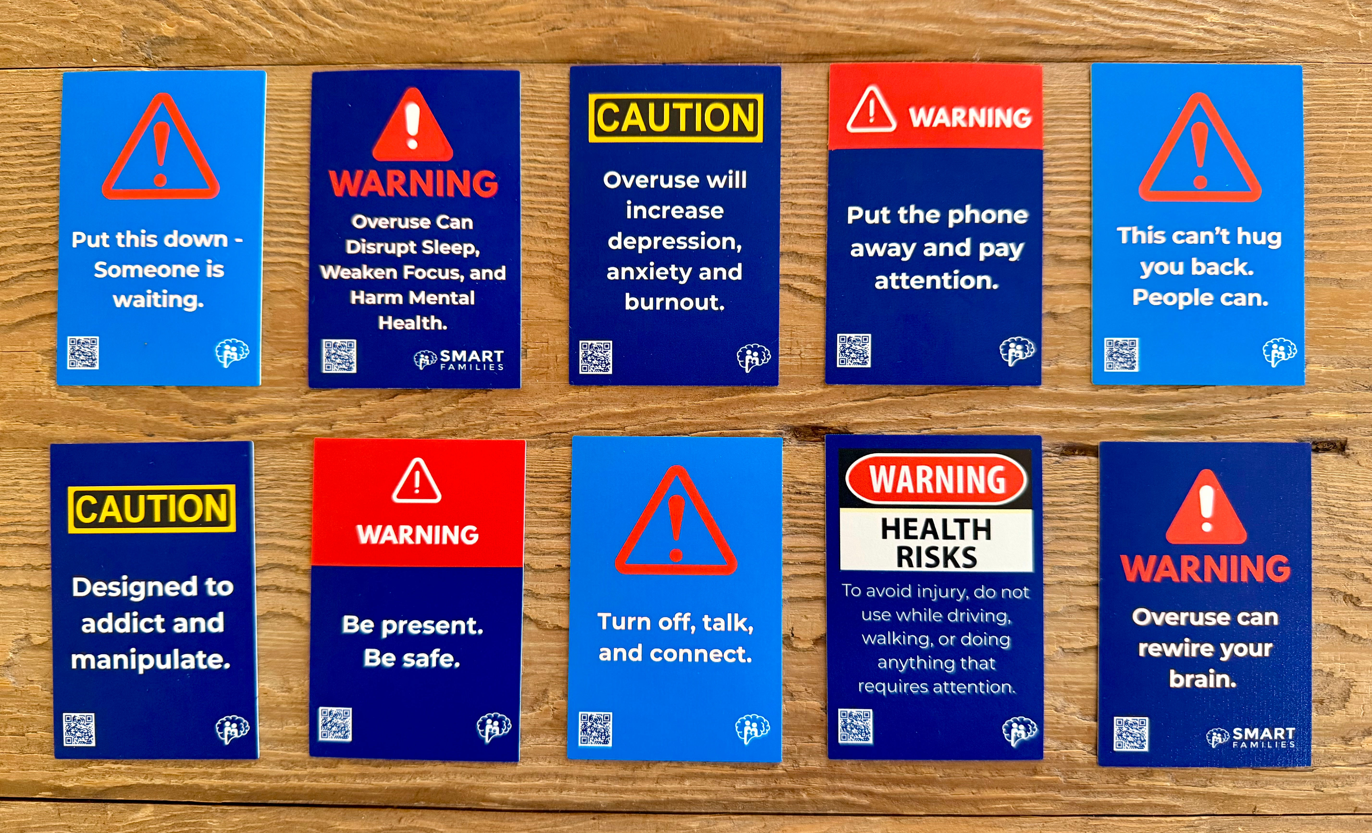 Phone Warning Stickers