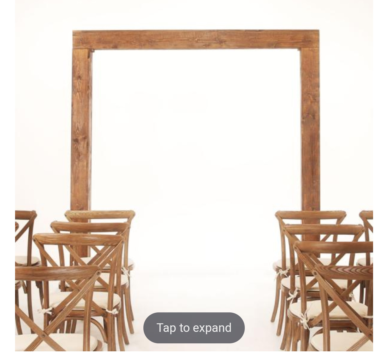 Wood look arch