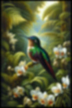 Journal - Rainforest Dreaming Hummingbird and Orchids