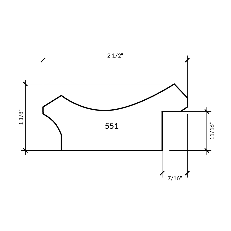 Thumbnail: Frame profile: Medium Olive 2 1/2"