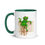 Thumbnail: Madame Frog is on the front and back of this mug.