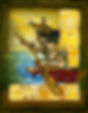 Maya Jaguar Paddler God  – Silk Painting – Archival Fine Art Print