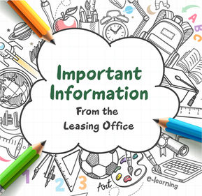 Important Information From Your Leasing Office