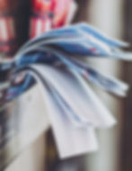 business flyers placed in good locations for visibility