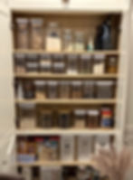 kitchen pantry well organized