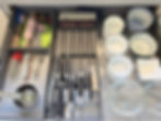 organized kitchen drawer with knife slots for custom feel & practicality