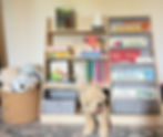 toddler book shelf for organized independence