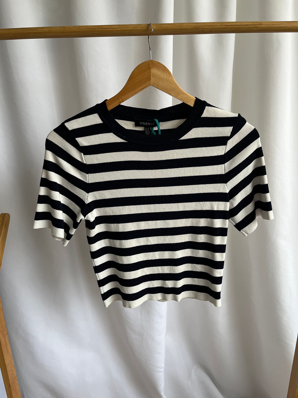 Miniatura: Blusa tejido elástico rayas 