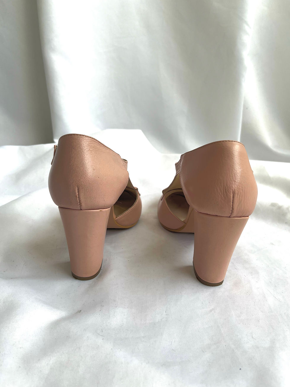 Miniatura: Tacón cuero rosado