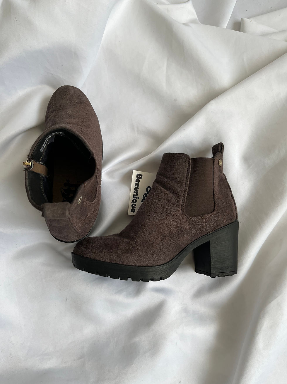 Miniatura: Botines gamuza gris