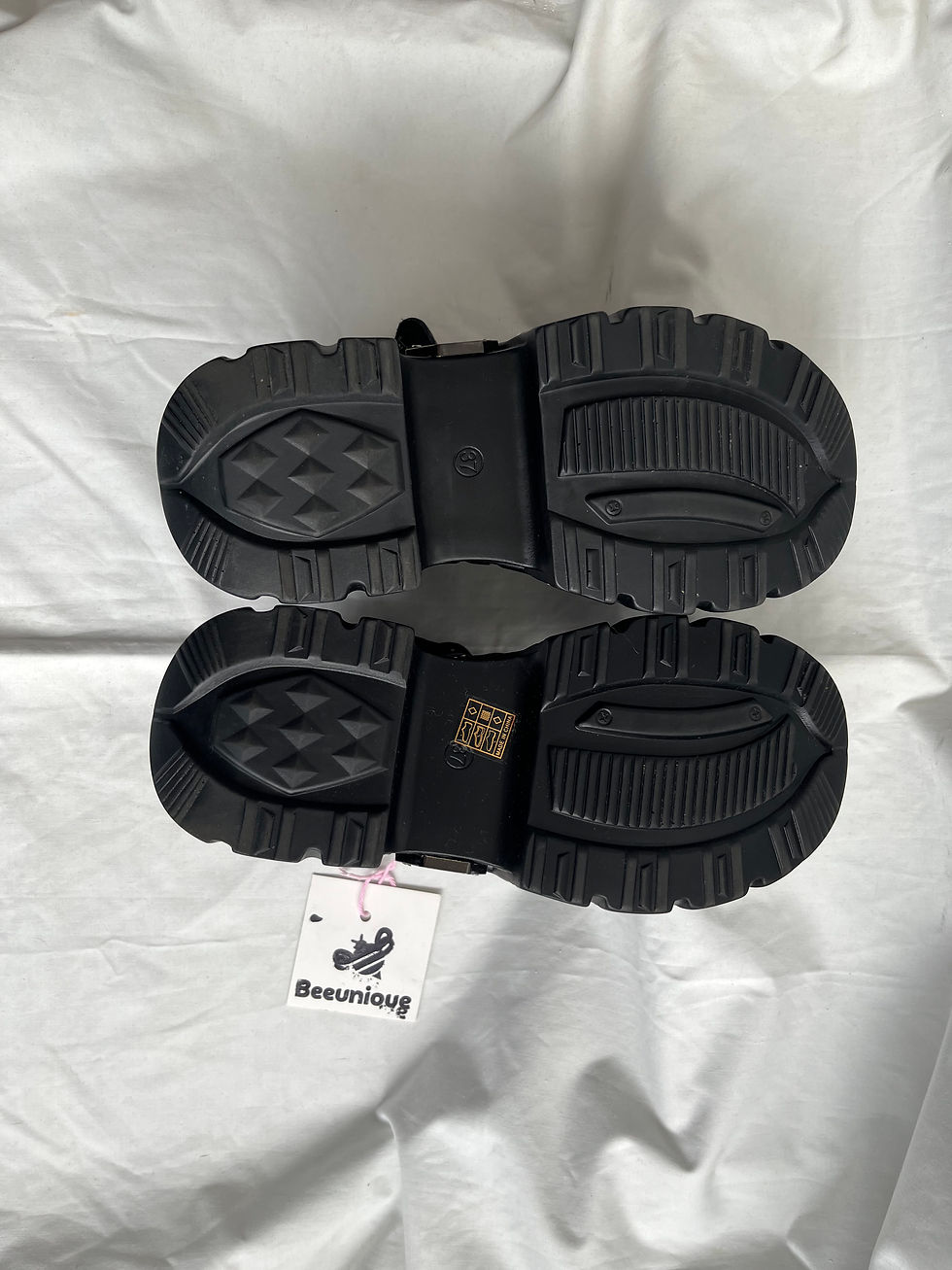 Miniatura: Botas cuerina negro plataforma 