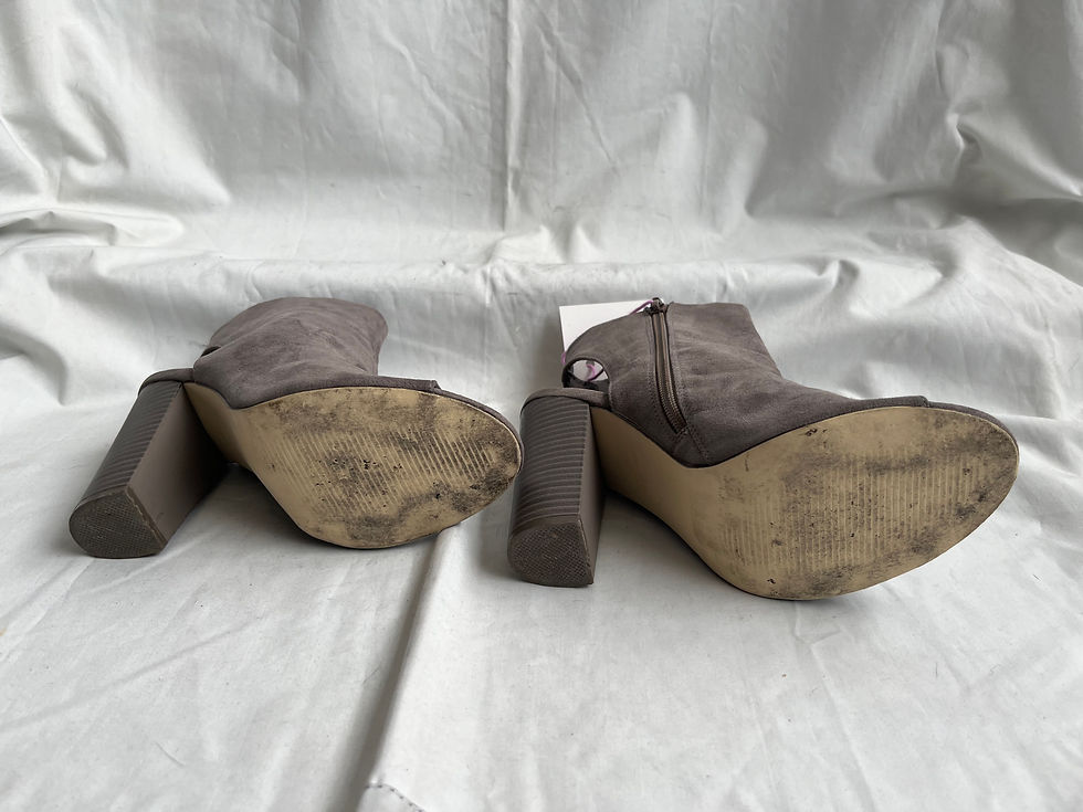 Miniatura: Tacones gamuza gris