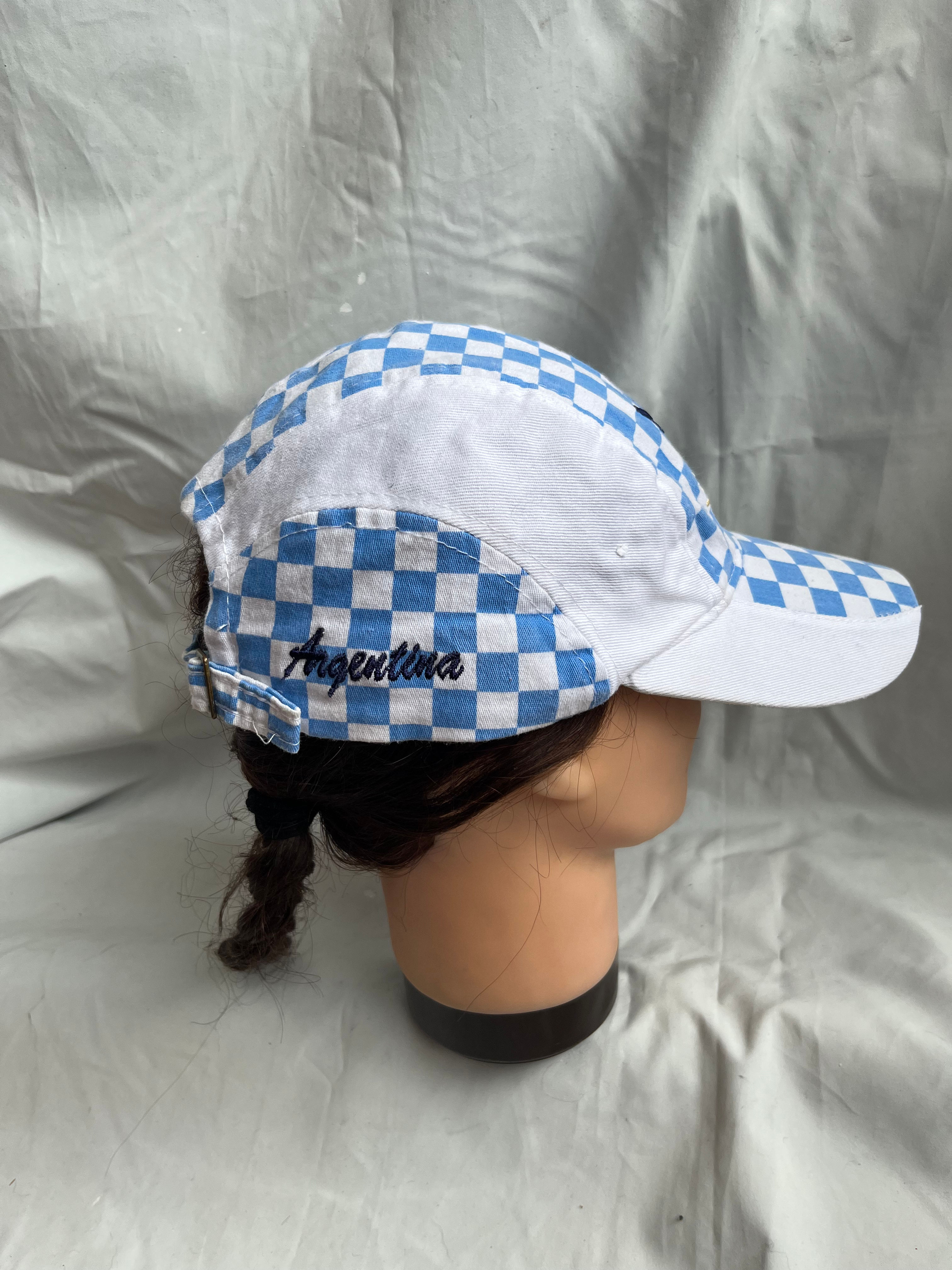 Gorra algodón blanco-azul, ARGENTINA 