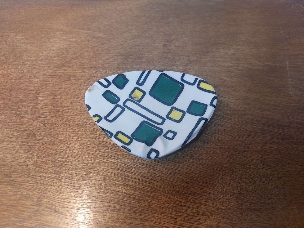 Miniature : Cendrier vintage en ornamine multicolore - Design 50/60's