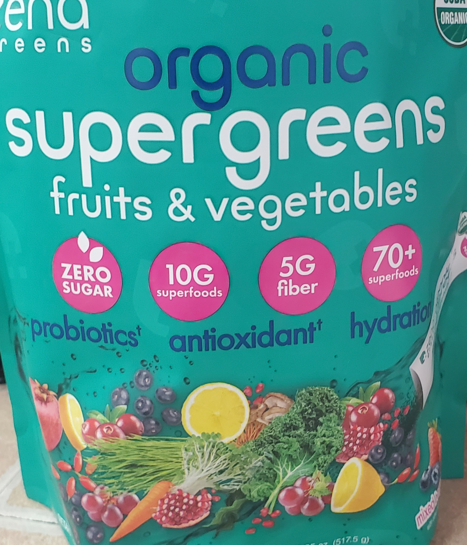 Supergreens mixed berry sticks