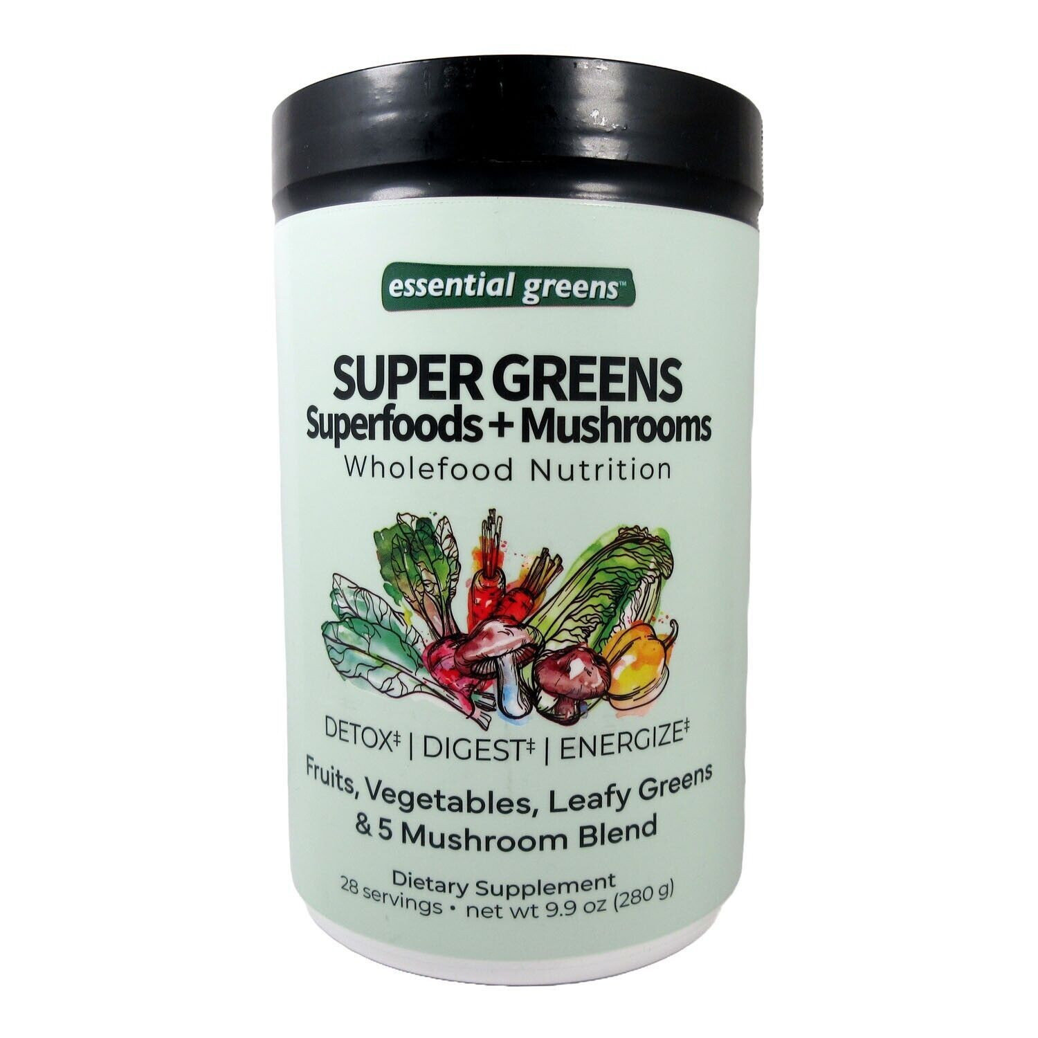 SUPER GREENS + MUSHROOMS