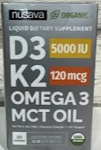 D3 K2 OMEGA 3 MCT OIL