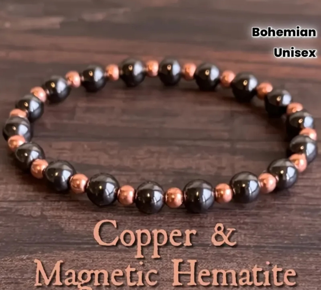 COPPER & MAGNETIC HEMATITE BRACELET