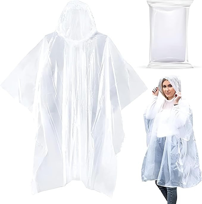 Plastic Rain Poncho