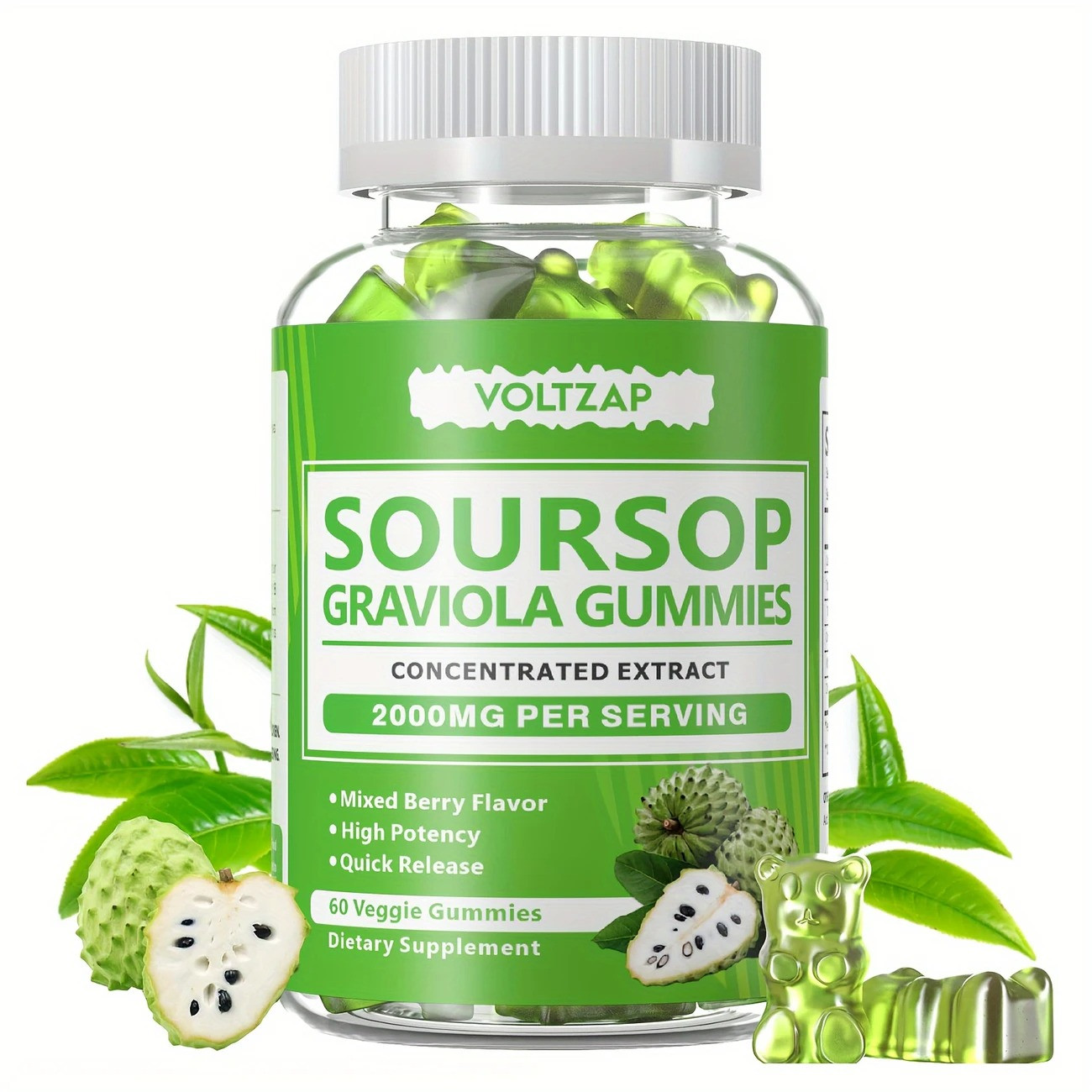 Voltzap Soursop Graviola Gummies