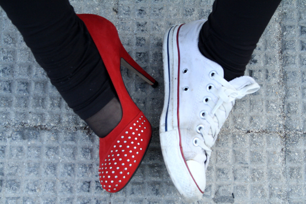 heels tennis shoes