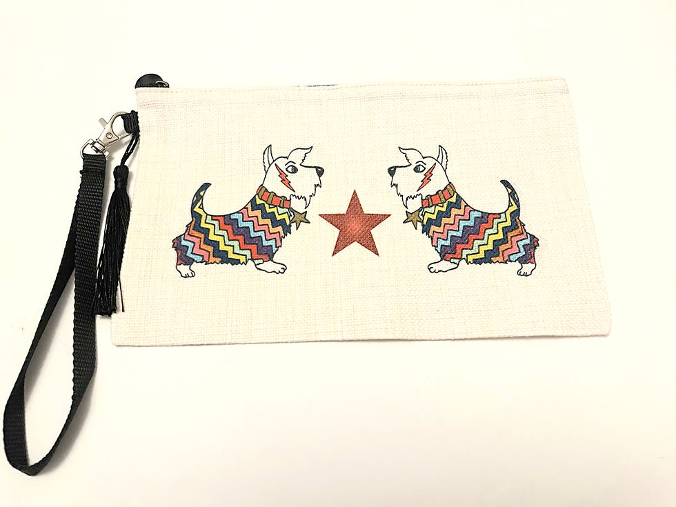 Thumbnail: Cats and Dogs Linen Purse Bags