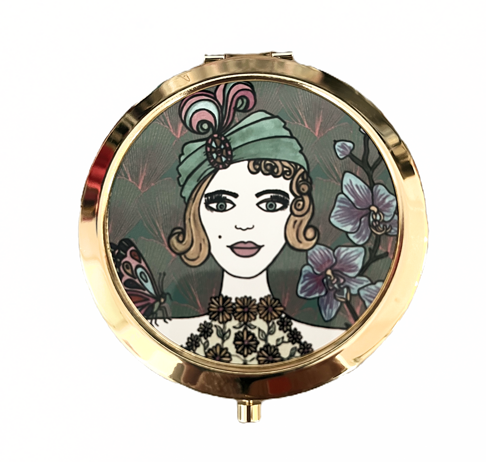 Thumbnail: Pin Button Compact Mirrors