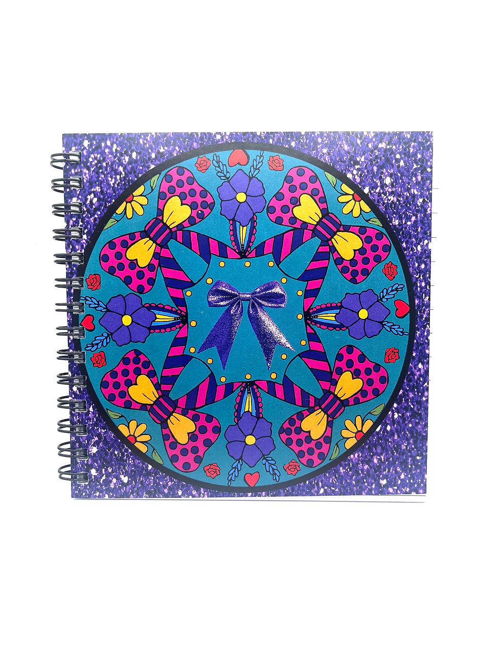 Thumbnail: Glitter Vintage Spiral Bound Notebooks