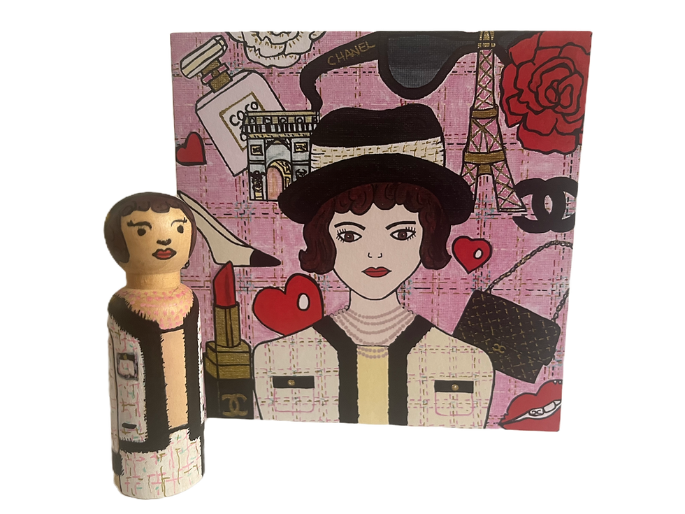 Thumbnail: Coco Wooden Peg Dolls