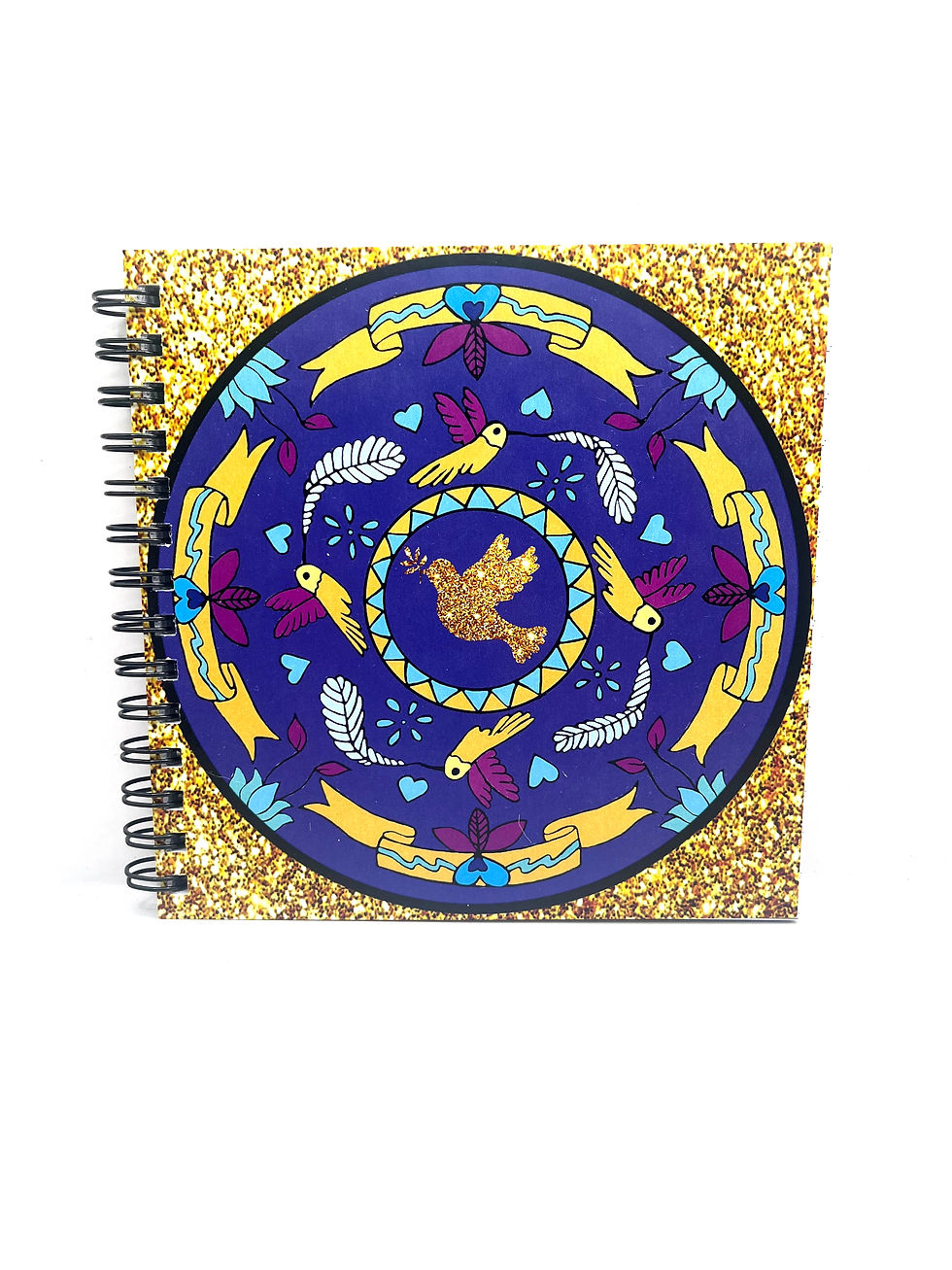 Thumbnail: Glitter Vintage Spiral Bound Notebooks