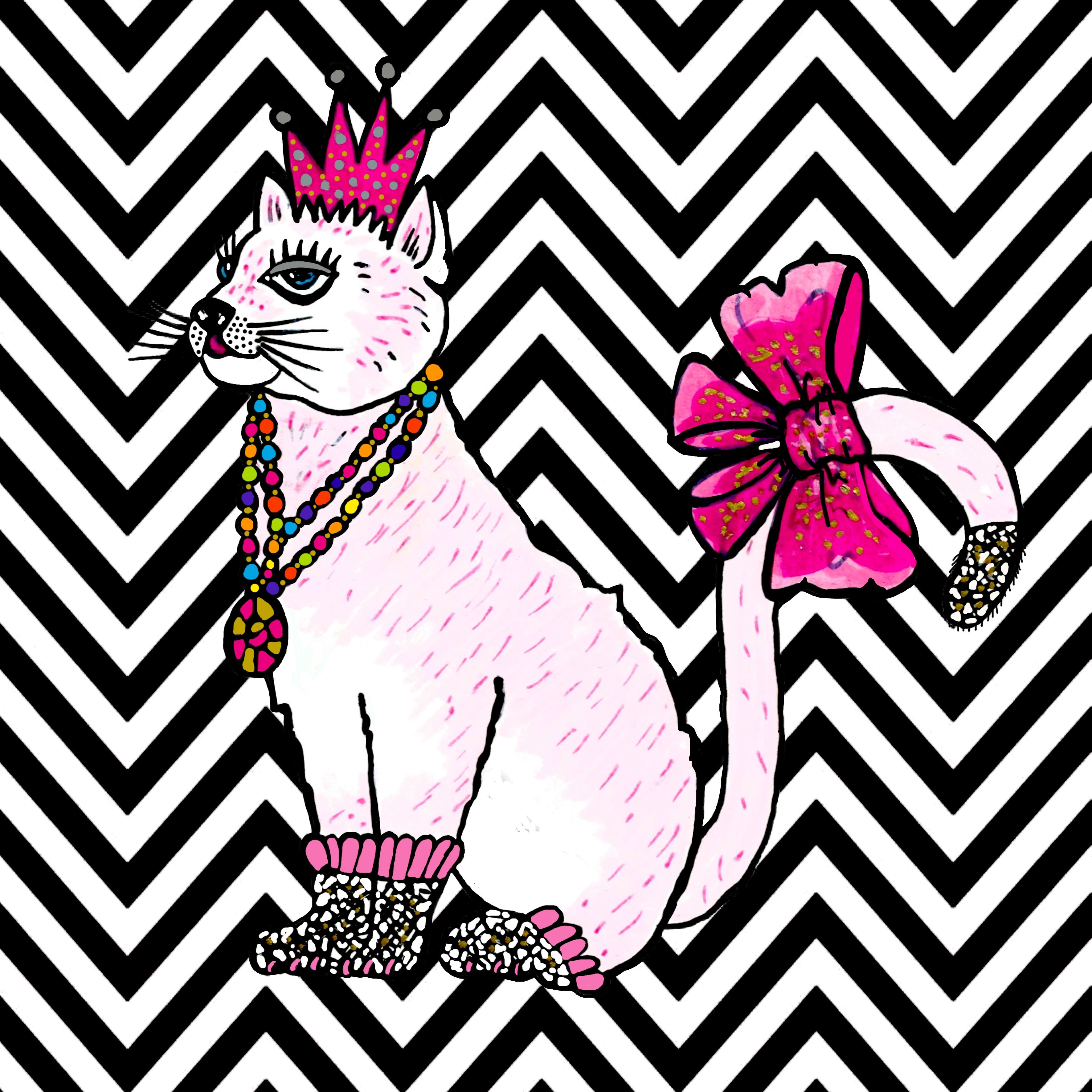 Pussy Cat Greetings Card