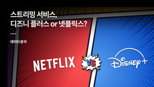 [데이터 분석] 스트리밍 서비스, 디즈니 플러스 or 넷플릭스?