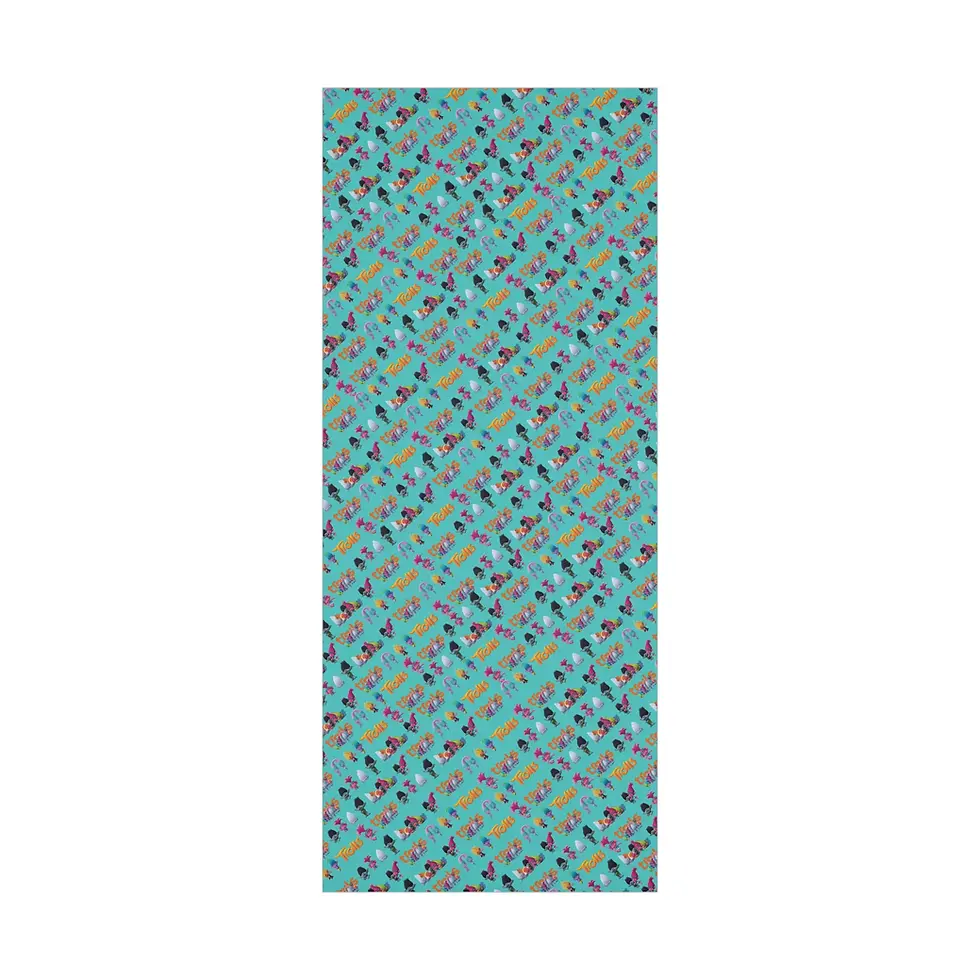 Thumbnail: Vibrant Trolls gift wrap for kids’ party presents