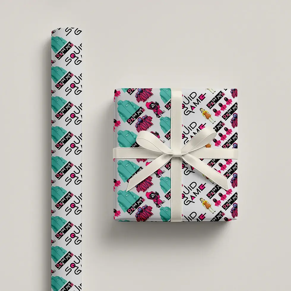 squid games wrapping paper