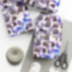 Video game wrapping paper with Fortnite logo and skins ideal for kids and teens