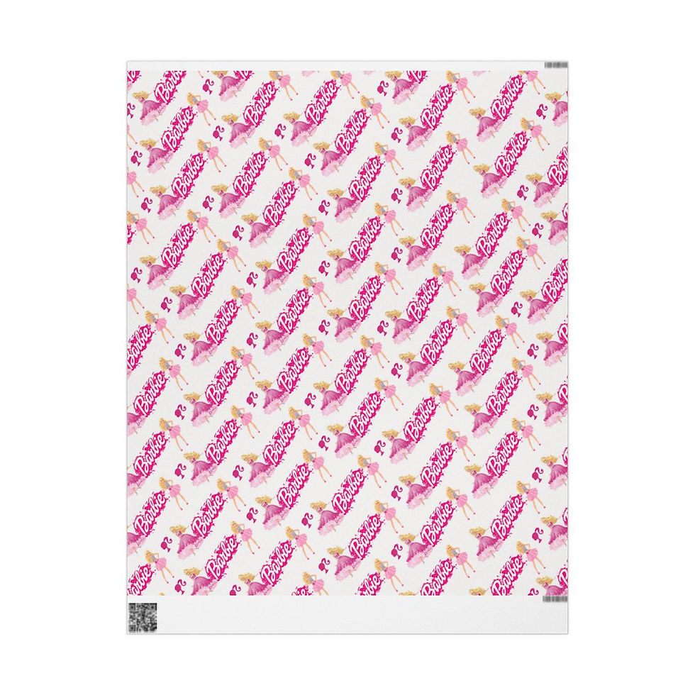 Thumbnail: barbie wrapping paper