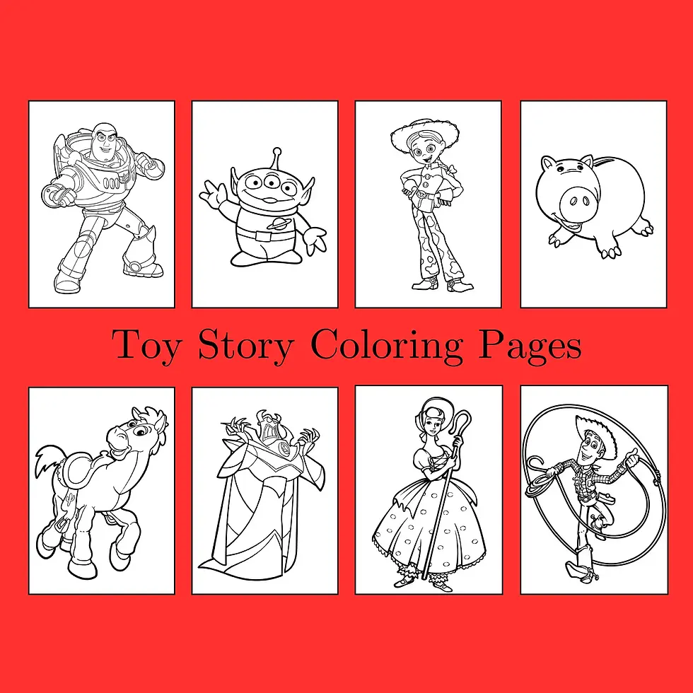 Printable kids coloring pages with cowboy and space hero characters