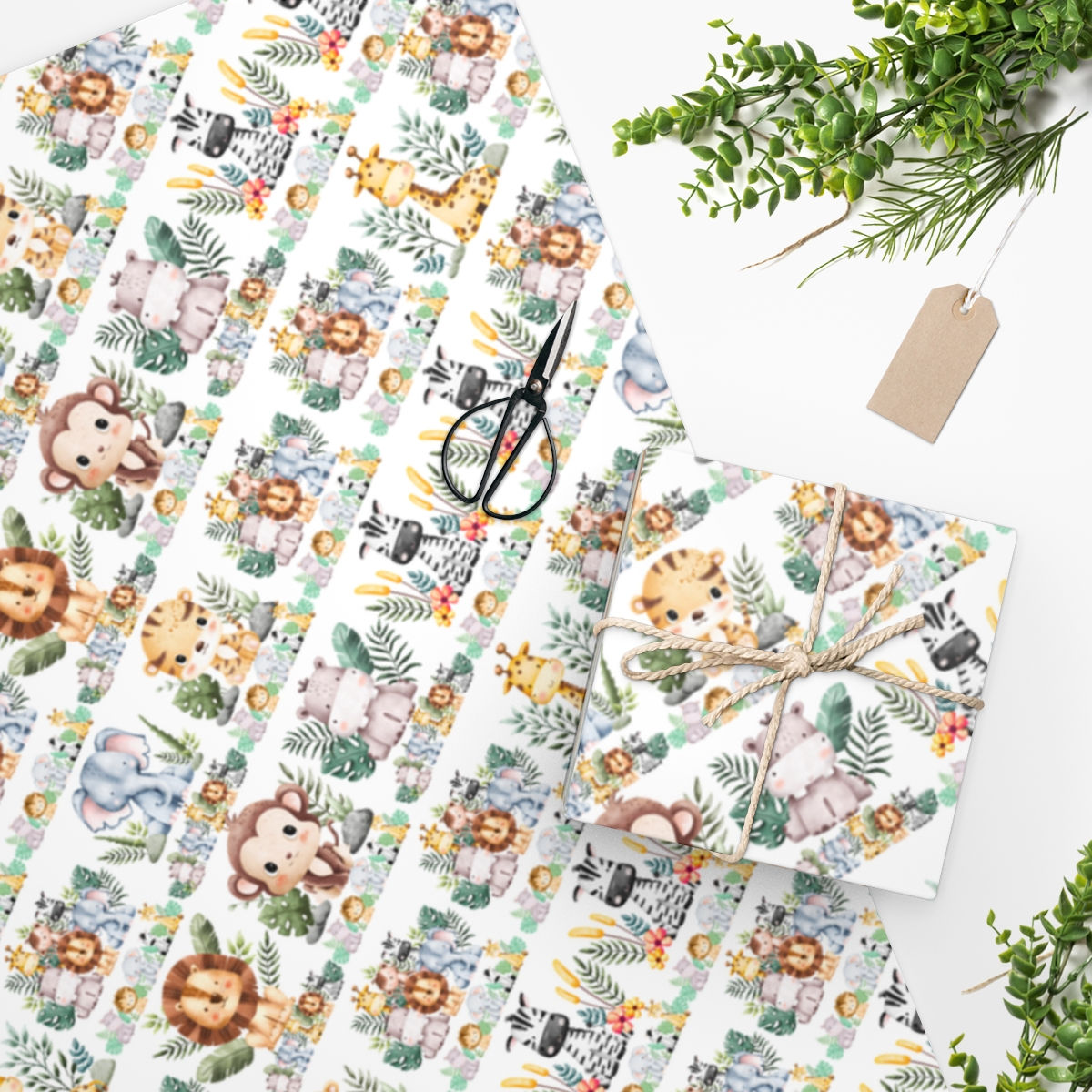 safari wrapping paper