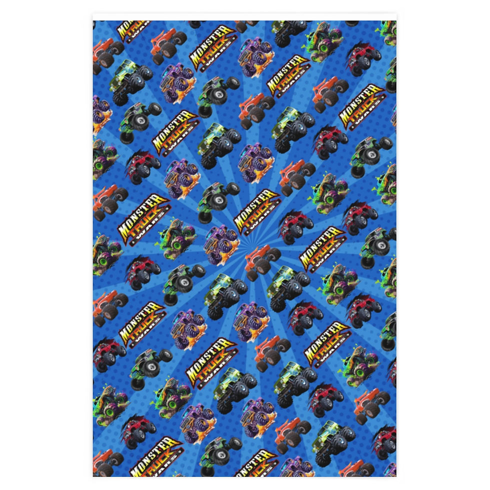 Thumbnail: monster truck wrapping paper