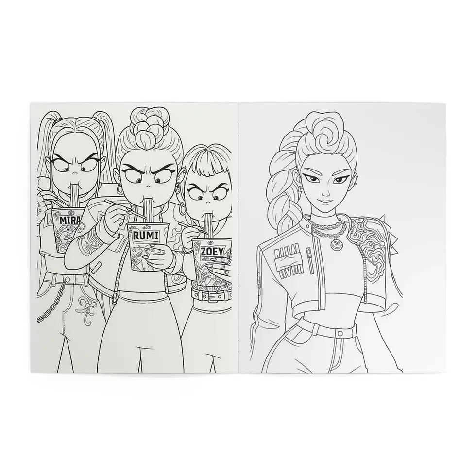 kpop coloring page 2