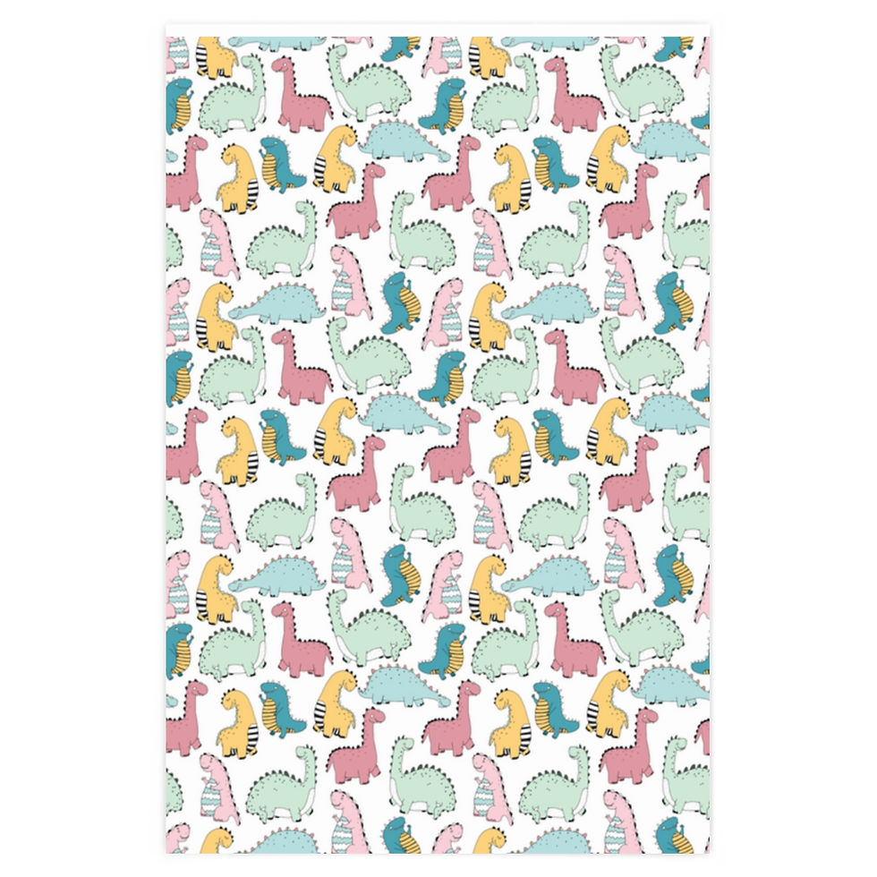 Thumbnail: dinosaur wrapping paper