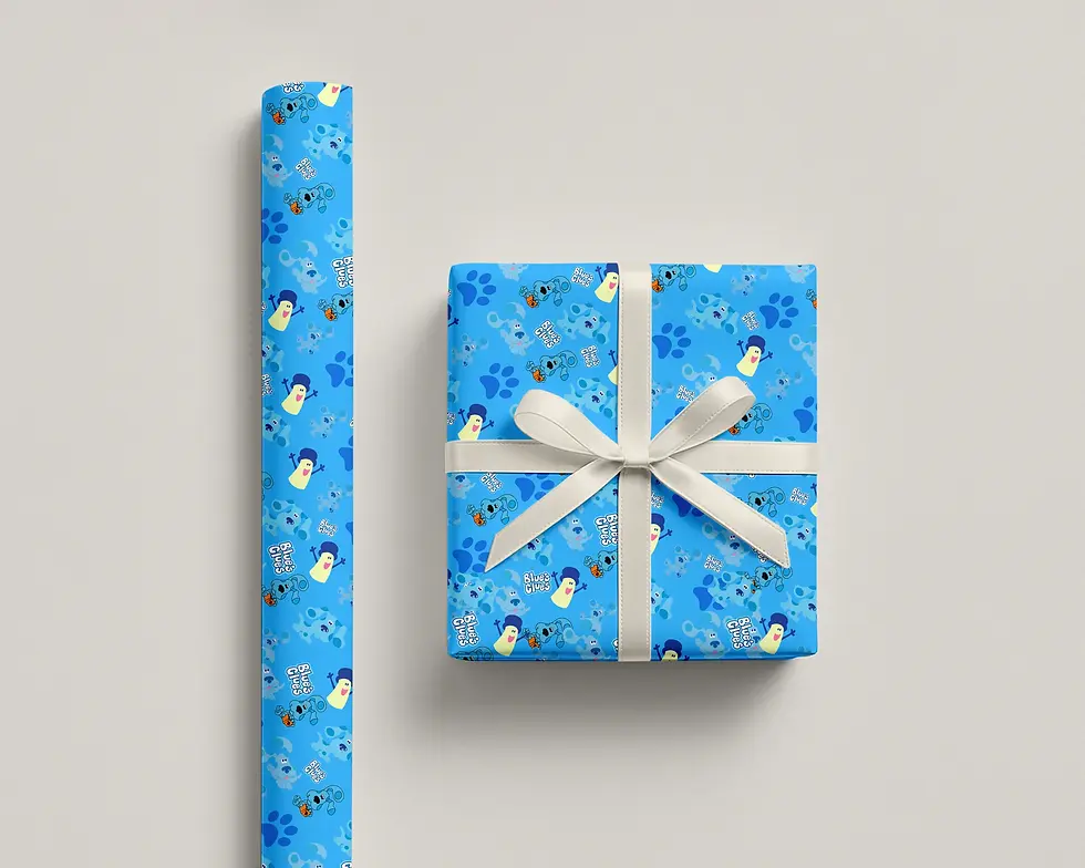 blues clues gift wrapping