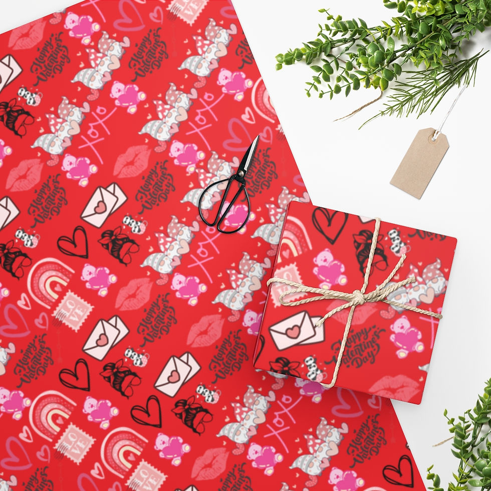 valentines day wrapping paper