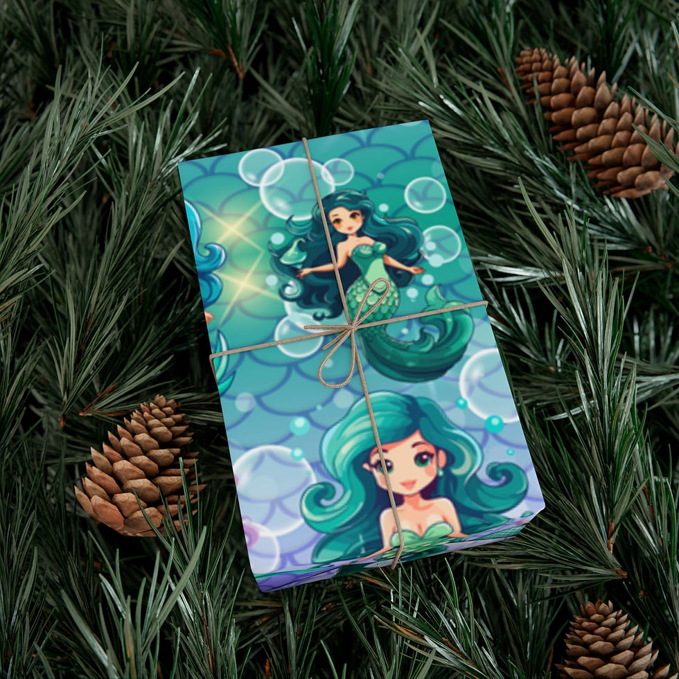 Thumbnail: mermaid wrapping paper