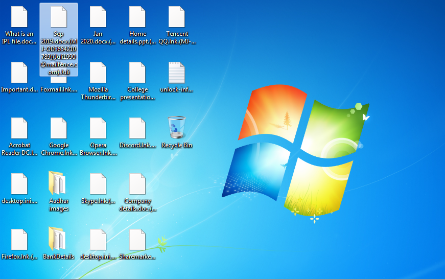 Files encrypted by Juli ransomware