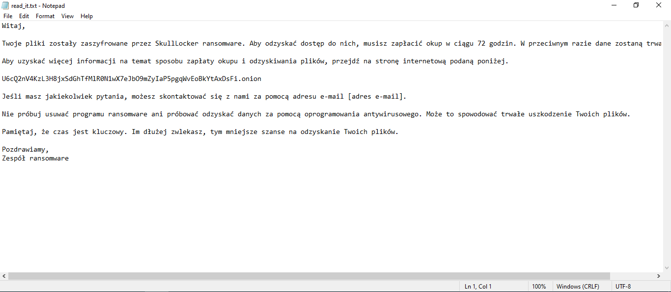 SkullLocker Ransomware read_it.txt ransom note