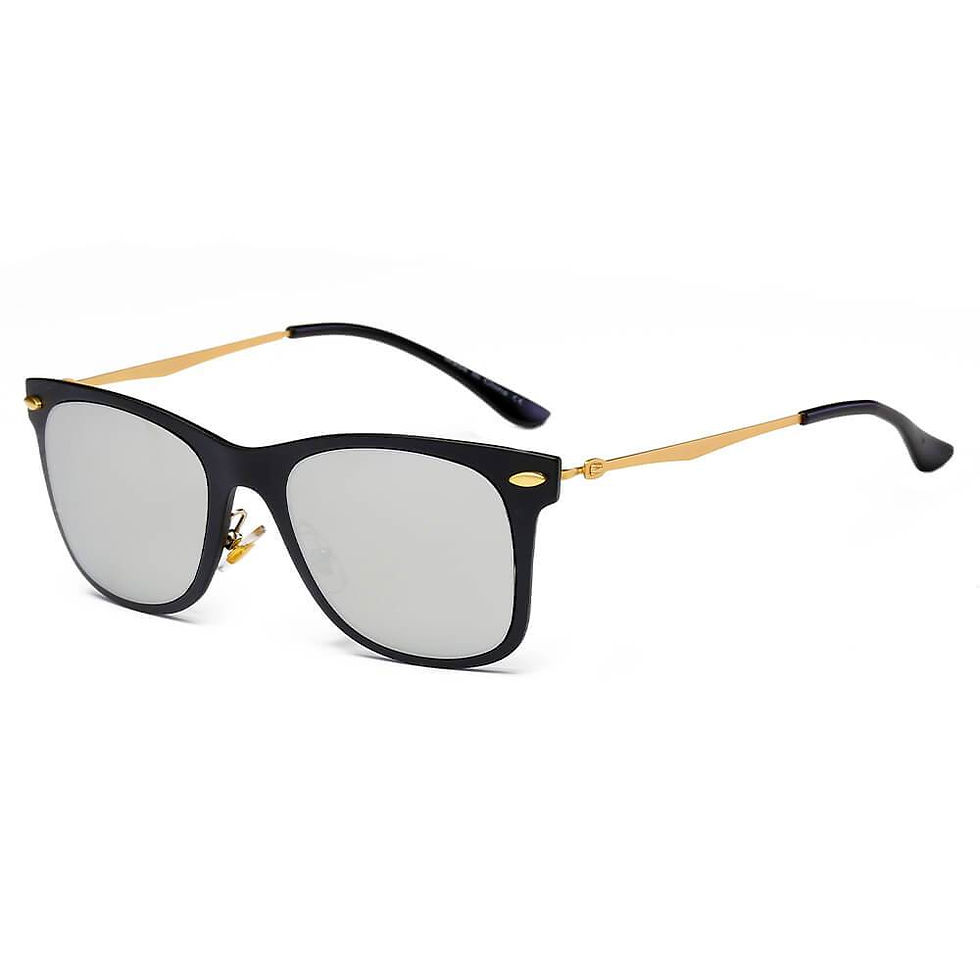 Thumbnail: DUGALD | Classic Horn Rimmed Rectangle Fashion Sunglasses