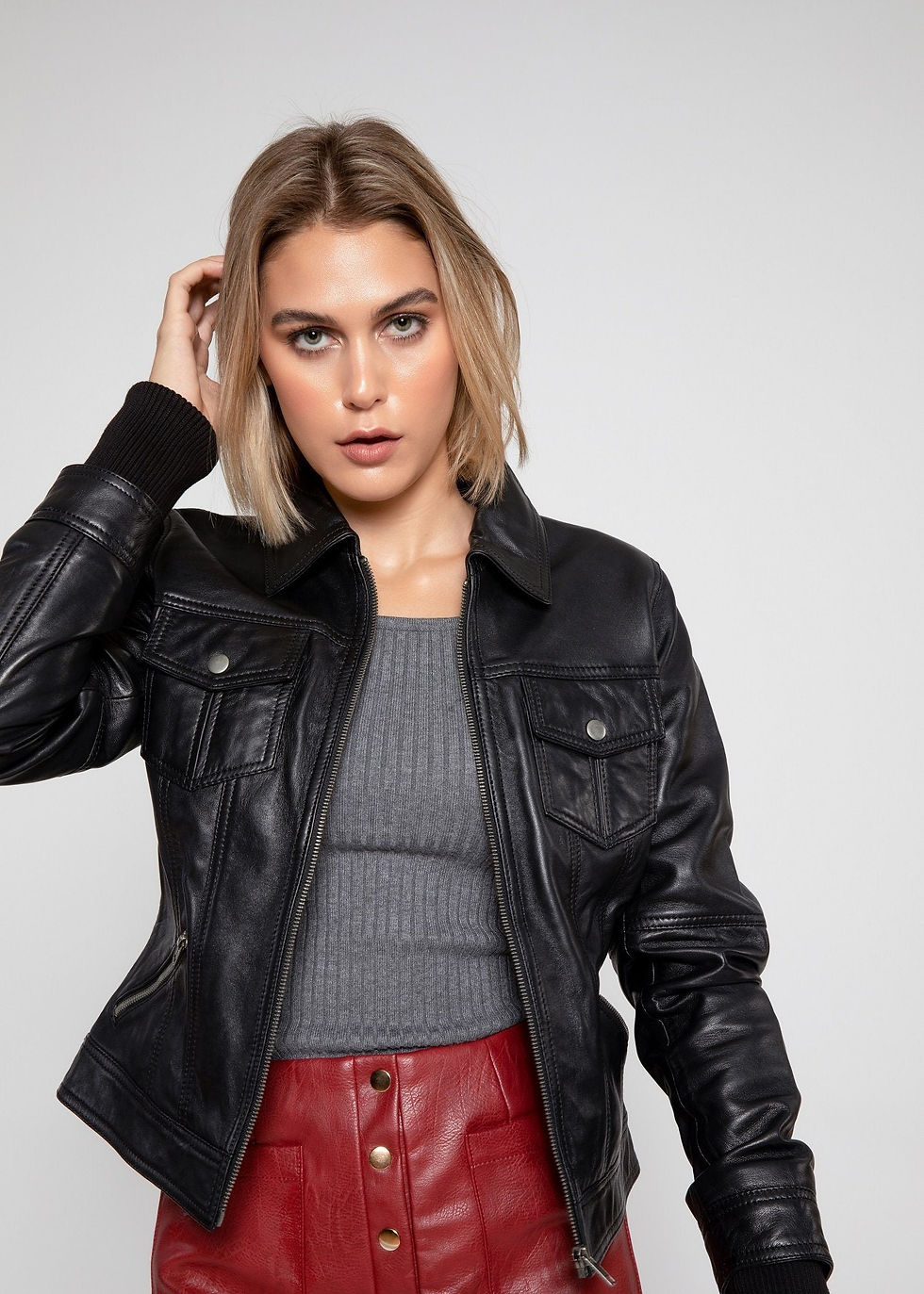 Thumbnail: Annalise Womens Leather Jacket